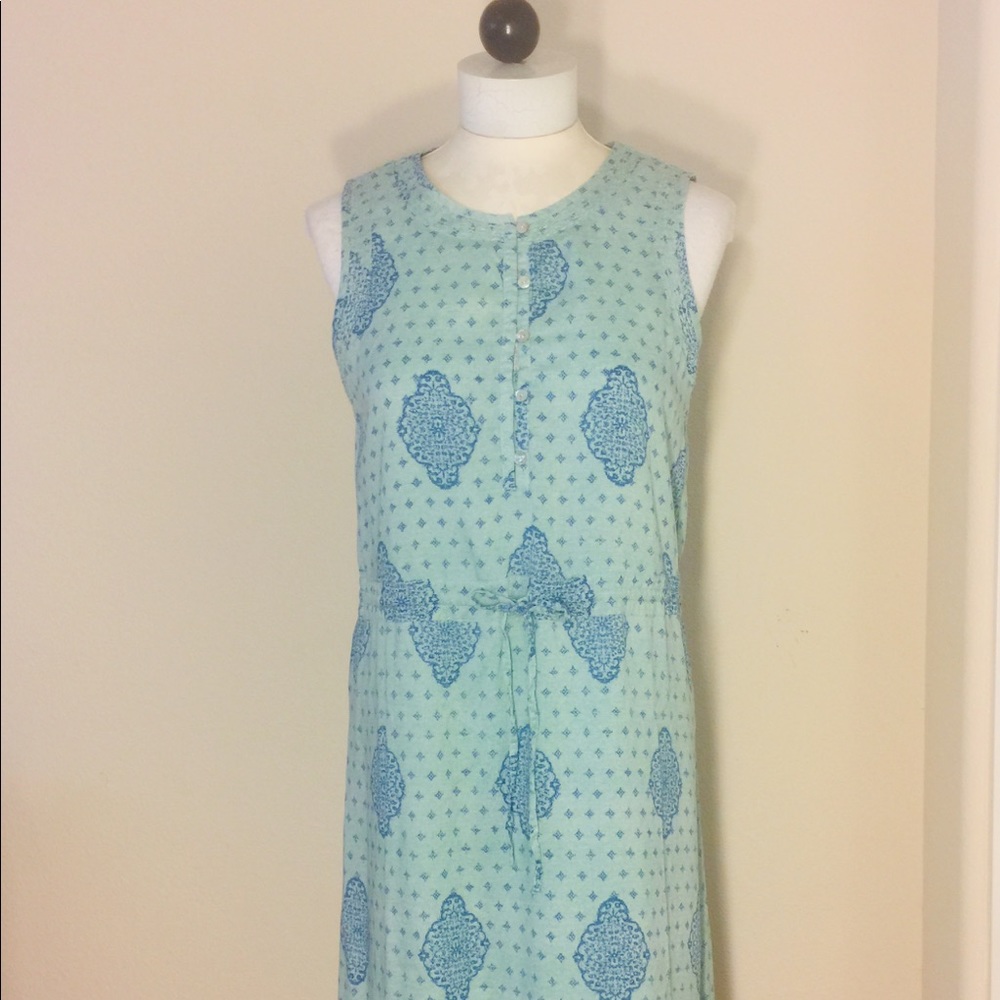 LUCKY BRAND- Green & Blue Dress-S